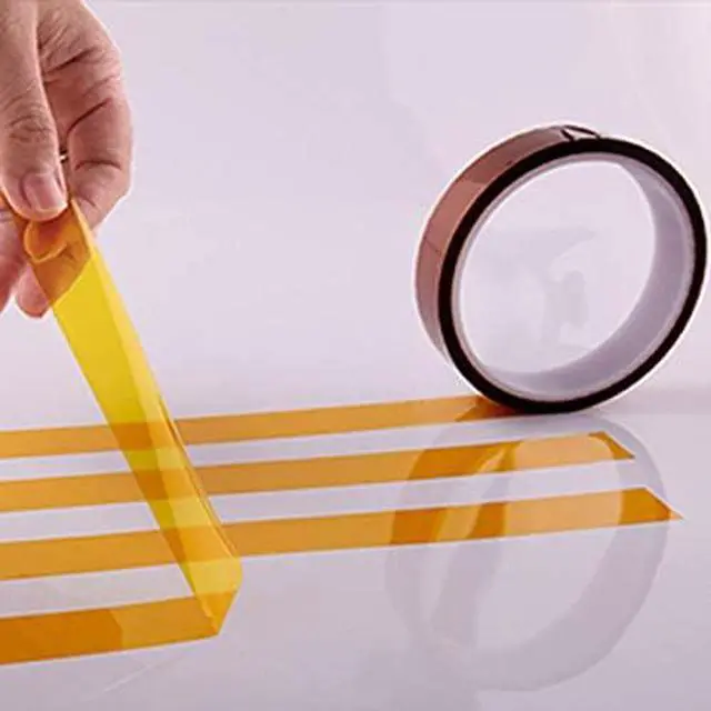 Alt view image 2 of 4 - EQUTY BAYMERS 2 Rolls 13mm X 33m 108ft Heat Tape,Adhesive Heat Resistant/Transfer Tape, Heat Vinyl Thermal Sublimation Press Tape,No Residue,Electronics,Soldering,Protecting Circuit Board