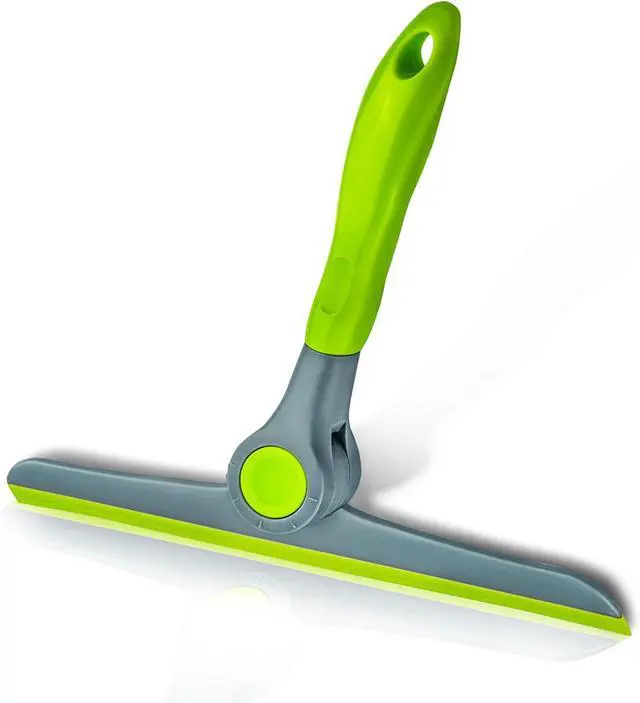 Main image of DSV Standard 10" Heavy Duty Green, Grey Window Cleaning Squeegee, Handheld Squeegee for Glass Doors, Windows, Car Windshields & More