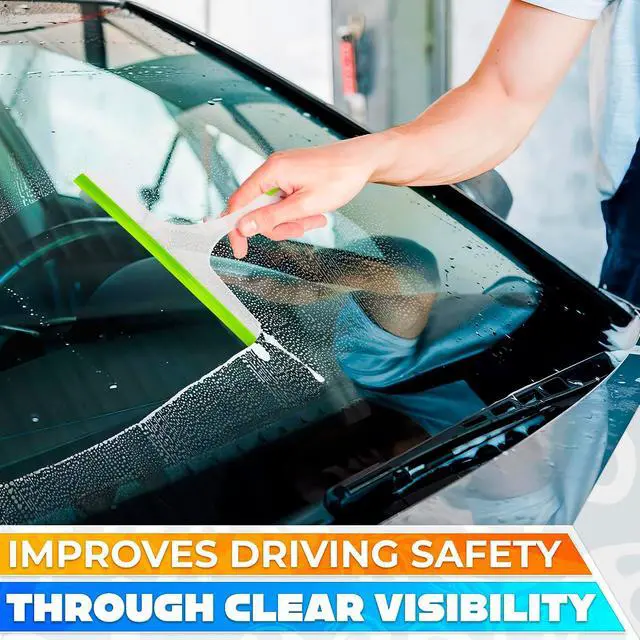 Alt view image 7 of 7 - 4 Pcs Hand Squeegee for Shower Glass, 9.45 in Silicone Blade