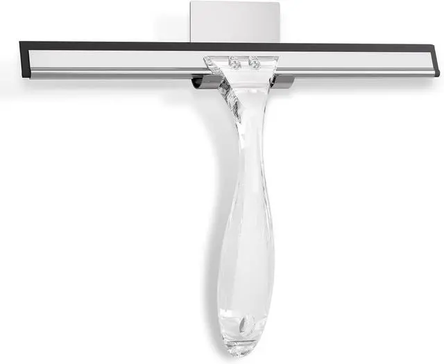 Main image of AmazerBath Squeegee for Shower Glass Door, Shower Squeegee for Glass Doors - Acrylic Handle All-Purpose Squeegee for Shower Doors, Windows, Mirrors, Tiles and Car Glass, 10 Inches - Clear