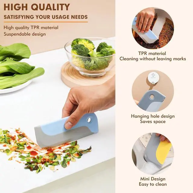 Alt view image 3 of 7 - 3 Pack Small Squeegees for Shower Glass, Car Windows, Countertops