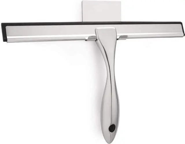 Main image of Hiware All-Purpose Shower Squeegee for Shower Doors, Bathroom, Window and Car Glass - Stainless Steel, 10 Inches