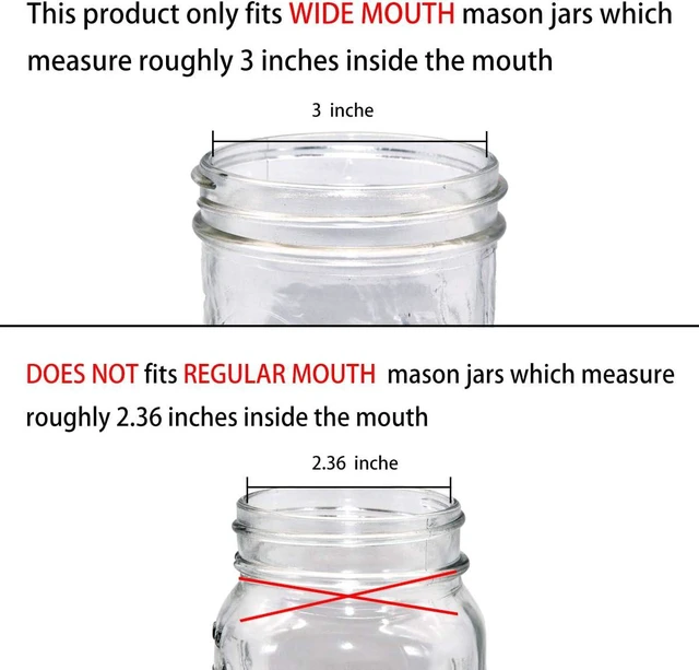 Alt view image 2 of 7 - SheeChung 2 Pack Mason Jar Toothbrush Holder Lids, Wide Mouth ONLY, Bronze