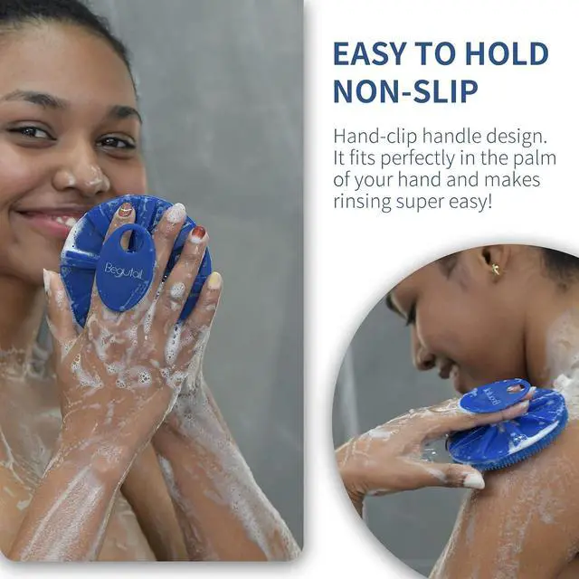 Alt view image 4 of 7 - Silicone Body Scrubber, BEAUTAIL Gentle Exfoliating Shower Brush for Body