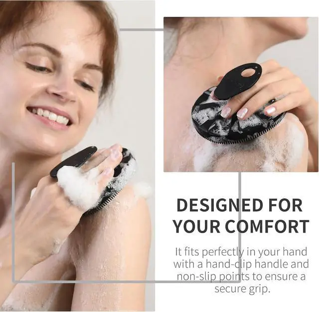 Alt view image 4 of 6 - Silicone Body Scrubber, BEAUTAIL Gentle Exfoliating Brush for All Skin Type