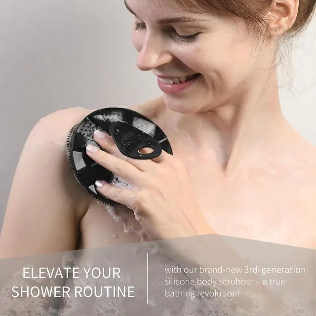 Alt view image 5 of 6 - Silicone Body Scrubber, BEAUTAIL Gentle Exfoliating Brush for All Skin Type