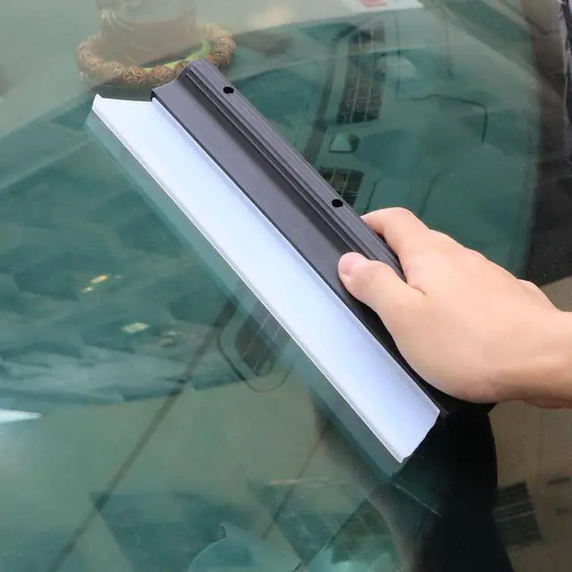 Alt view image 4 of 5 - Watris Veiyi 10" Silicone Water Blade Squeegee, Quick Dry Wiper Blade Squeegee, Antislip Automotive Shower Squeegee for Car Glass and Shower Kitchen Window