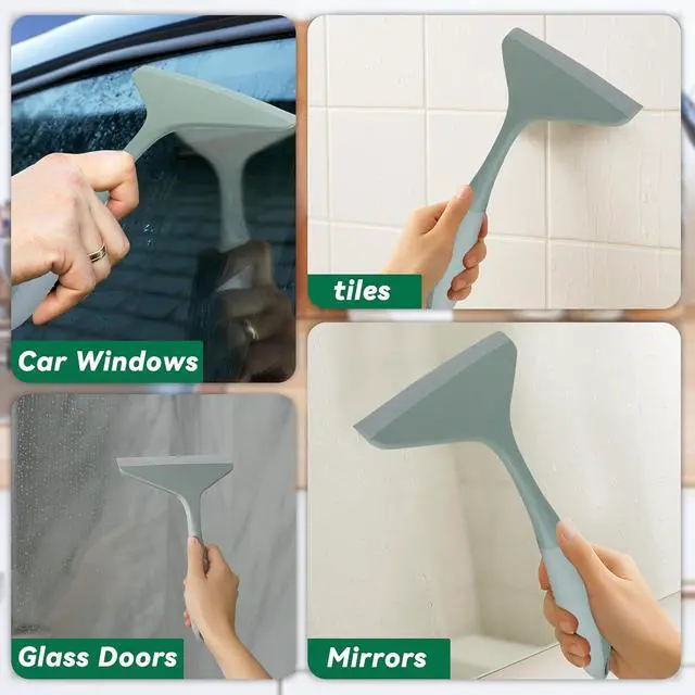 Alt view image 6 of 6 - 2-Pack Shower Squeegee for Glass Doors & Window