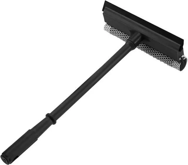 Main image of 15.9" Window Squeegee for Car,2 in 1 Window Cleaner with Long Stainless Steel Handle,Sponge Car Squeegee for Gas Station, Glass,Shower,Outdoor High Window Cleaning (15.9")