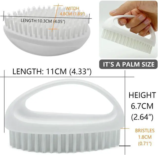 Alt view image 3 of 6 - GKETN Small Scrub Brush with Stiff Nylon Bristles Heavy Duty Cleaning Brush