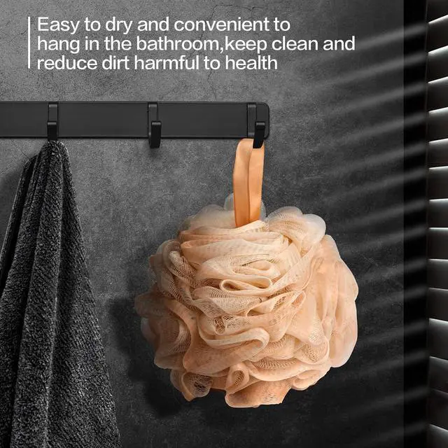 Alt view image 3 of 7 - Fishent Loofah Bath Sponge Shower Loofahs, 4 Pack 50g Soft Loofa Exfoliating Body Scrubber Mesh Shower Puff Pouf Ball Luffa for Men and Women(50g/pcs)
