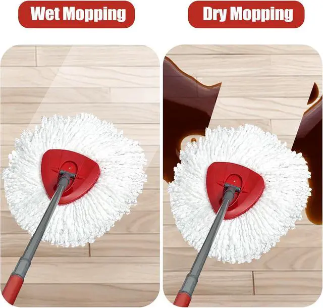 Alt view image 5 of 7 - 3 Pack Mop Head Replacement, Compatible for EasyWring 1-Tank System