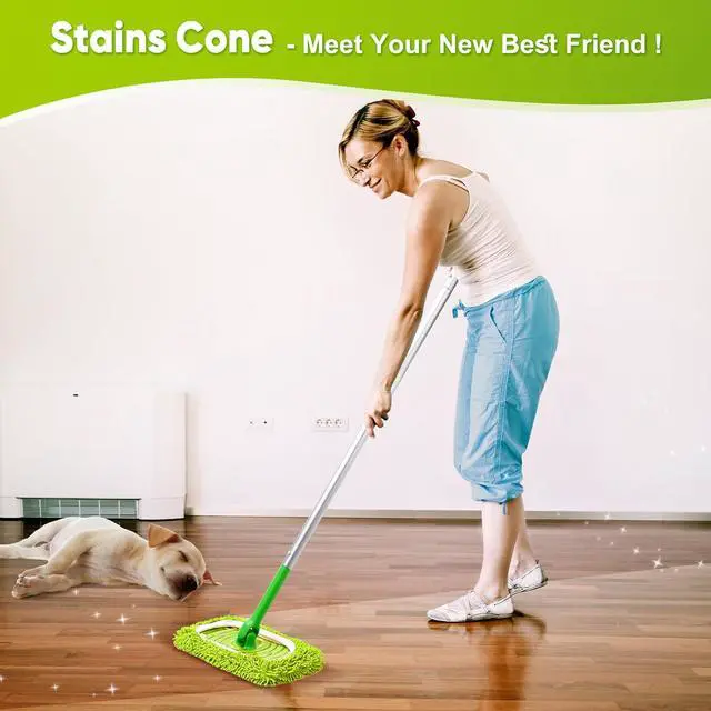 Alt view image 5 of 5 - 6-Pack Reusable Mop Pads Fit Swiffer Sweeper, Microfiber Cleaning Mop Pads Refill for Dry Sweeping & Wet Mopping Replacement