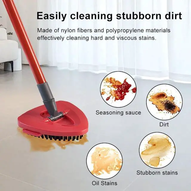 Alt view image 6 of 7 - Funtin 2-Pack Mop Scrub Brush Head Compatible with Ocedar EasyWring 1-Tank Spin System, Shower Floor Scrubber for Bathroom Kitchen, Not Fit RinseClean (1-Tank (2-Pack))