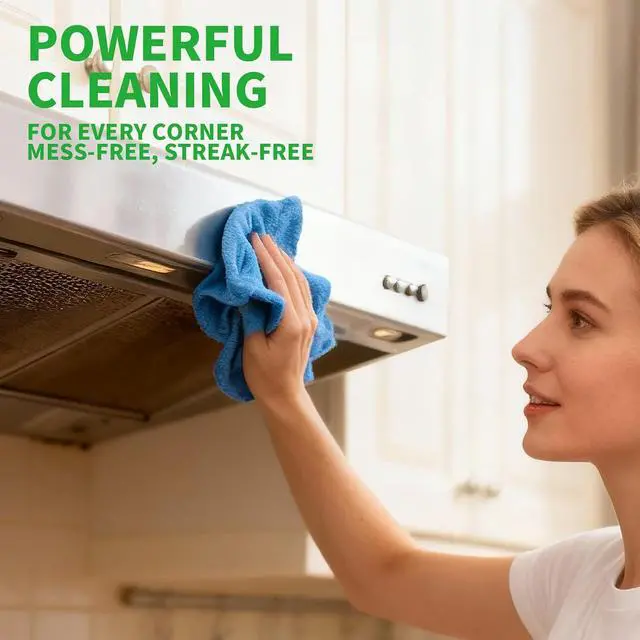 Alt view image 6 of 7 - Bamboo Microfiber Cleaning Cloth-8Pcs Kitchen Wash Cloths,Wood Fiber Window Glass Rags,Micro Fiber Cloth for Cleaning Suitable for Dishes,Car Towel Rag Made From Baby Washcloths Material (multicolour)
