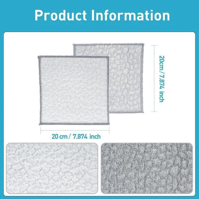 Alt view image 2 of 7 - New Upgrade Wire Dishwashing Rag,Wet and Dry,Easy Rinsing, Reusable