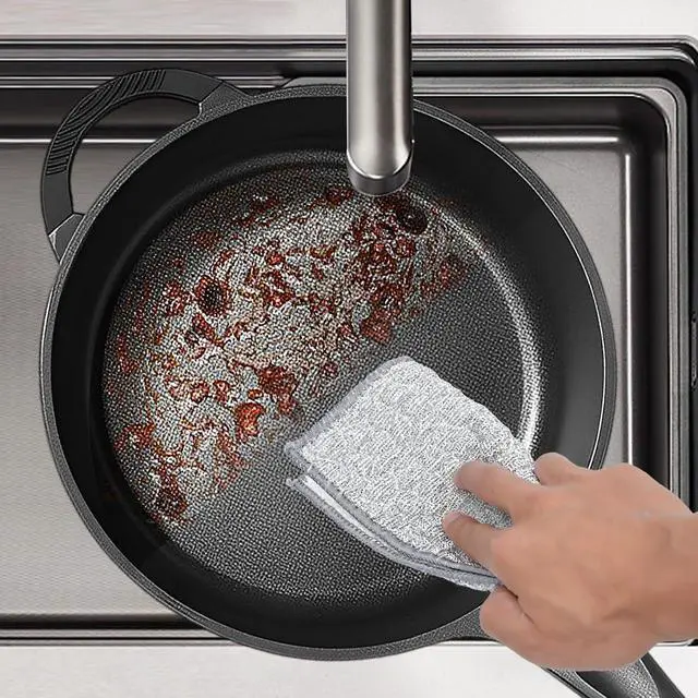 Alt view image 3 of 7 - New Upgrade Wire Dishwashing Rag,Wet and Dry,Easy Rinsing, Reusable
