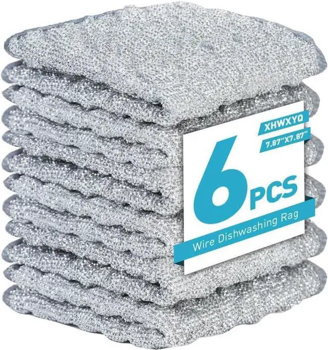 Main image of New Upgrade Wire Dishwashing Rag,Wet and Dry,Easy Rinsing, Reusable