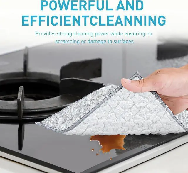 Alt view image 4 of 7 - New Upgrade Wire Dishwashing Rag,Wet and Dry,Easy Rinsing, Reusable