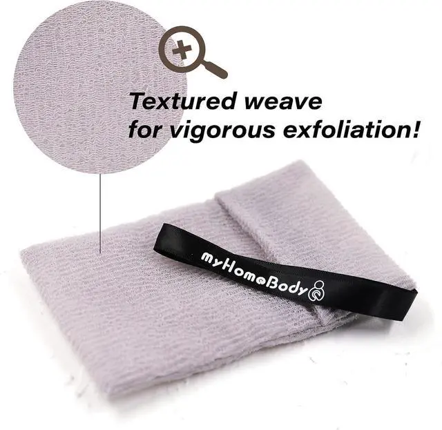 Alt view image 6 of 7 - myHomeBody Soap Pocket Exfoliating Pouch, White Smoke, 2 pc + 2 Soap Pads