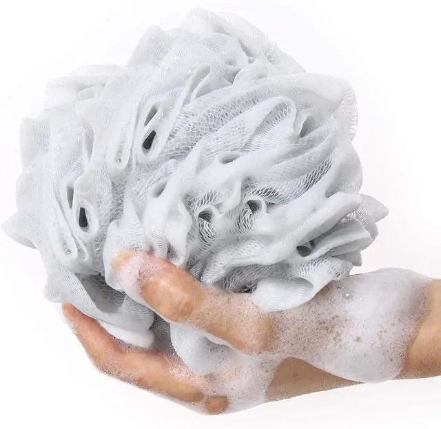 Alt view image 2 of 7 - BTYMS Bath Sponge Shower Loofahs 60g Mesh Pouf Bath Scrunchies Body Wash Puff Shower Puff - Pack of 4