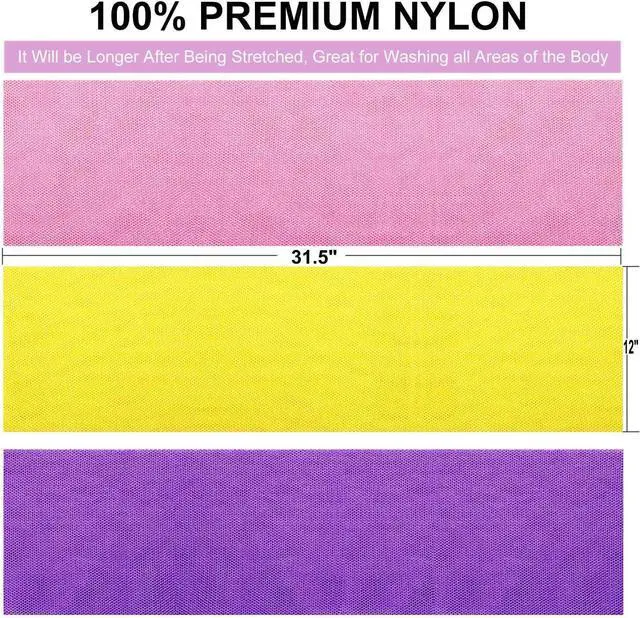 Alt view image 3 of 6 - African Net Sponge African Exfoliating Net African Bath Sponge African Scrubbing Long Net Rag African Wash Net Shower Body Scrubber