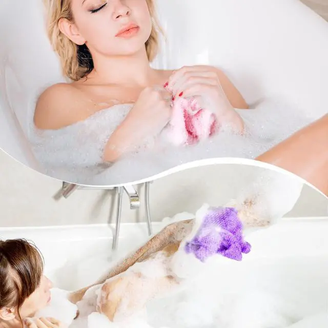 Alt view image 5 of 6 - African Net Sponge African Exfoliating Net African Bath Sponge African Scrubbing Long Net Rag African Wash Net Shower Body Scrubber