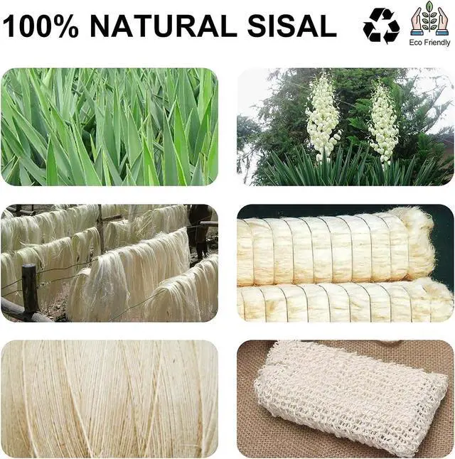 Alt view image 6 of 7 - Soap Bag, Natural Sisal Soap Saver Bag Pouch Mesh Net Waste Plastic-Free Exfoliating Foaming and Drying Soap Holder for Shower (4 Pack)