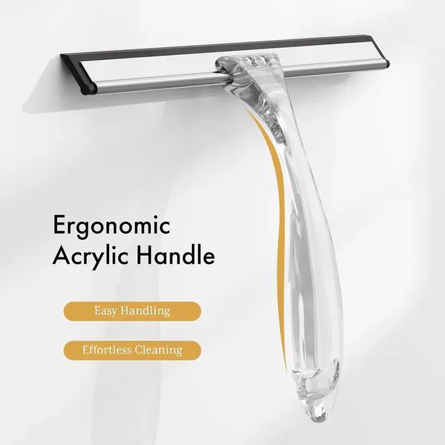 Alt view image 3 of 7 - AmazerBath Squeegee for Shower Glass Door, 10 Inches, Clear