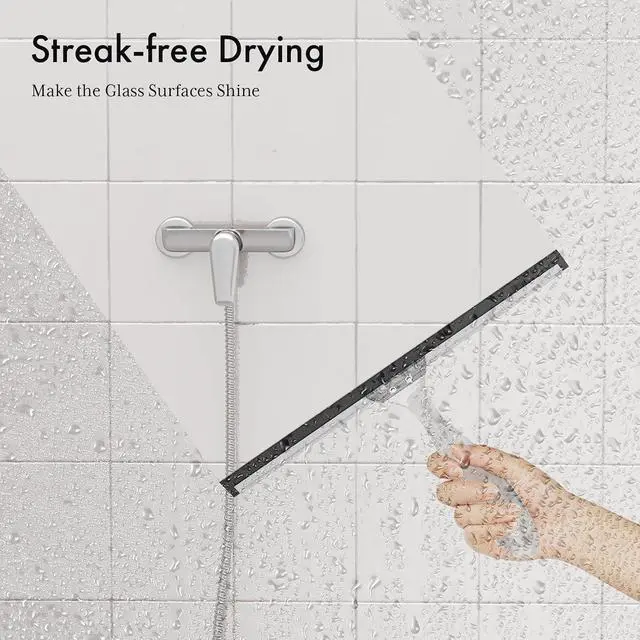 Alt view image 4 of 7 - AmazerBath Squeegee for Shower Glass Door, 10 Inches, Clear