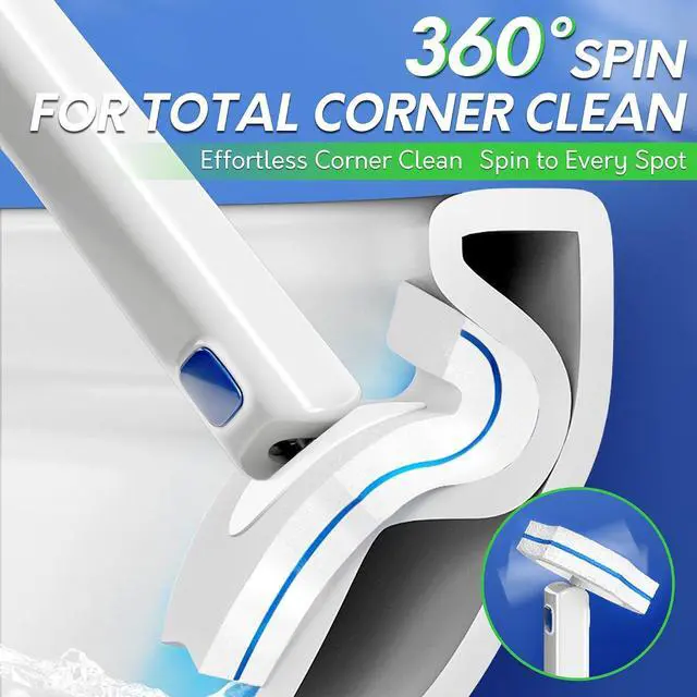 Alt view image 3 of 7 - BOOMJOY Disposable Toilet Brush Set with 15 Wand Refills, Toilet Bowl Cleaner Wand with Holder, Toilet Cleaning System Starter Wand Kit, Bathroom Cleaning Set