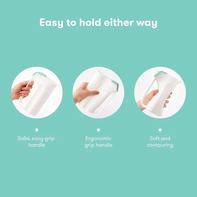 Alt view image 5 of 6 - Frida Baby Control The Flow Bath Rinse Cup, Tear Free Rinser to Wash Hair and Body with Easy Grip Handle and Removable Rain Shower, Made in USA