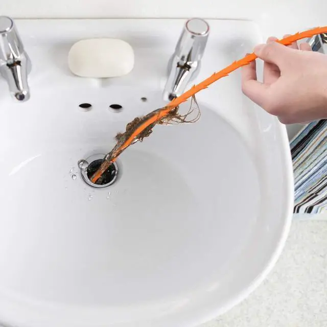 Alt view image 5 of 5 - 4PCS Drain Augers Hair Drain Clog Remover, Bendable Cleaner, for Kitchen Catcher, Sink, Sewer Cleaning Tool