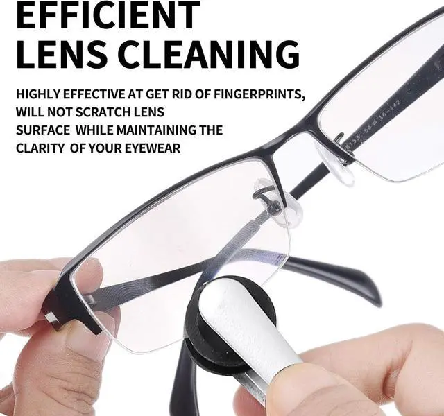 Alt view image 3 of 7 - Eyeglass Cleaner Pads Replacement for Peeps CarbonKlean Eyeglass Cleaner, 10 Pcs for Peeps Replacement Pads, Eye Glasses Cleaning Brush Pad Tool, for Cleaning Fingerprint of Reading Glasses and Lens