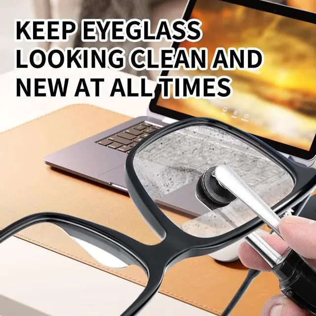 Alt view image 7 of 7 - Eyeglass Cleaner Pads Replacement for Peeps CarbonKlean Eyeglass Cleaner, 10 Pcs for Peeps Replacement Pads, Eye Glasses Cleaning Brush Pad Tool, for Cleaning Fingerprint of Reading Glasses and Lens