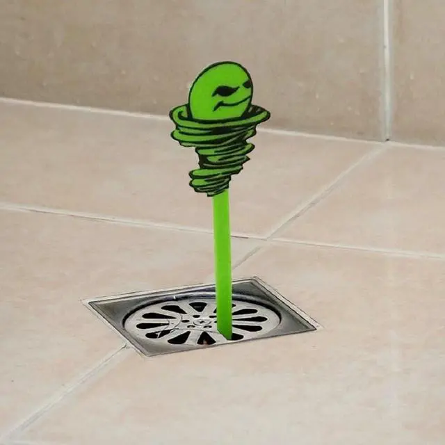 Alt view image 3 of 7 - Green Gobbler Hair Grabber Drain Snake - 5 Pack (Great for Sink & Shower Clogs)