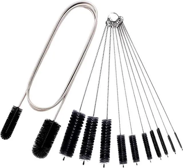 Main image of Flexible Drain Brush Straw Cleaner Set, Nylon Cleaner Double Ended Elastic Hose 65 inch and 10 PCS Extra Long Pipe Cleaner 10 inch