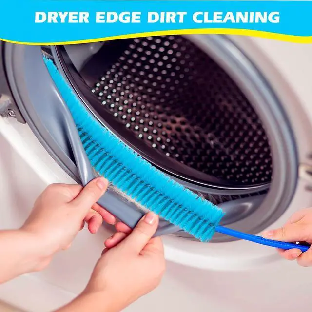 Alt view image 5 of 7 - Dryer Vent Cleaner Kit Lint Remover Brush Cleaning Tool Flexible Long Pipe