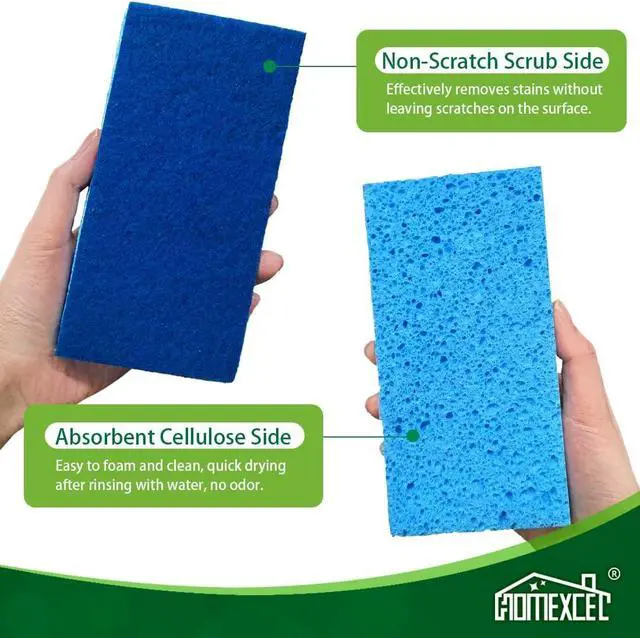 Alt view image 4 of 7 - HOMEXCEL Extra Large Sponges Kitchen 6PK, Non-Scratch Sponge for Cleaning
