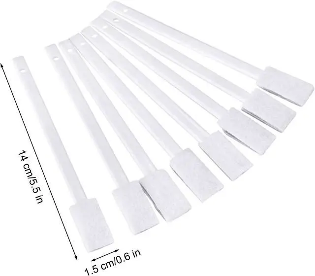Alt view image 2 of 6 - Disposable Crevice Cleaning Brushes, Disposable Toilet Bowl Brushes Crevice Hole Brushes Detail Cleaning Brushes for Toilet Corner, Window Groove, Door Track, Keyboard, etc(42 PCS)