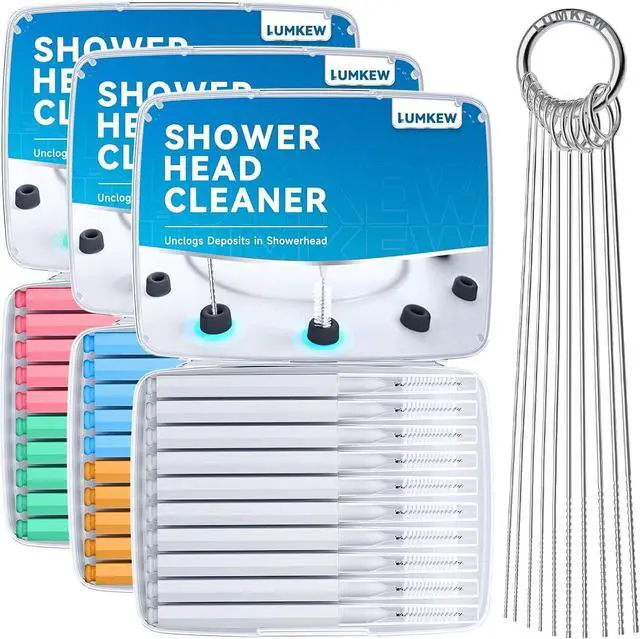 Main image of Lumkew Shower Head Cleaner Picks, Shower Head Cleaning Brush for Small Hole