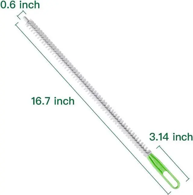 Alt view image 4 of 6 - Upgraded Cleaning Brush Kit - 3-Piece Set, Flexible Drain Brush, Crevice Brush with Nie, Ideal for Kitchen, Bathroom, Toilet, Vent Scrubber