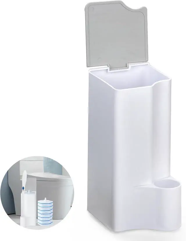 Main image of Holder for Clorox Toilet Wand, Compatible with Clorox Toilet Wand Holder only, White & Gray