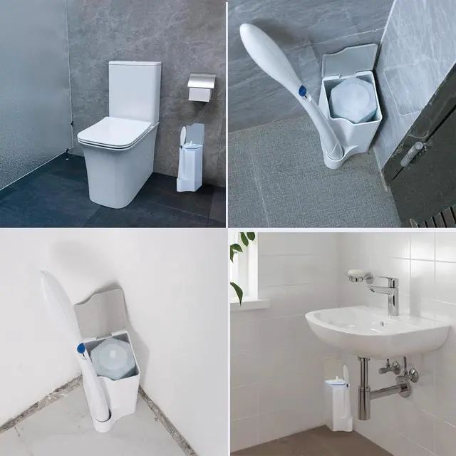 Alt view image 3 of 6 - Holder for Clorox Toilet Wand, Compatible with Clorox Toilet Wand Holder only, White & Gray