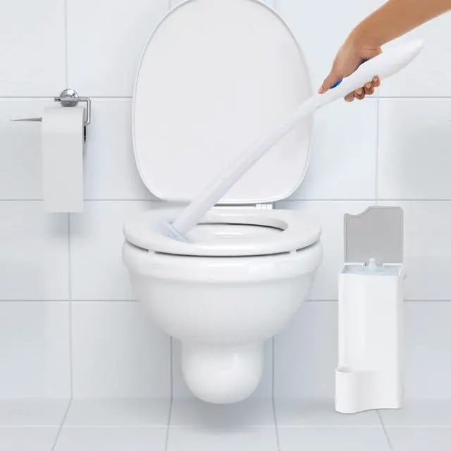 Alt view image 6 of 6 - Holder for Clorox Toilet Wand, Compatible with Clorox Toilet Wand Holder only, White & Gray