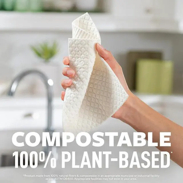 Alt view image 2 of 7 - Scotch-Brite Greener Clean Sponge Cloth, 2 Pack