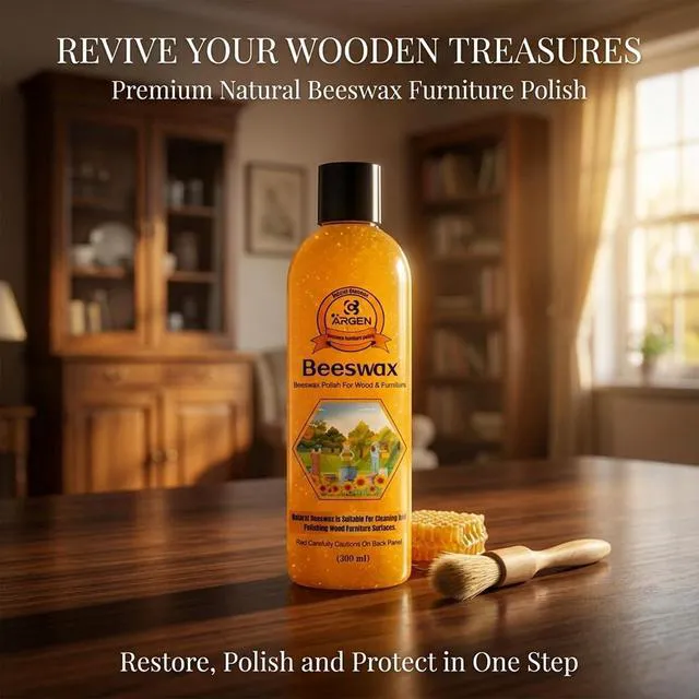 Alt view image 4 of 7 - CARGEN Beeswax Furniture Polish - Natural Wood Wax Conditioner 300ML