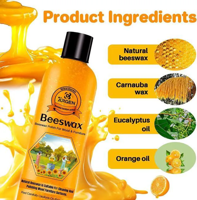 Alt view image 5 of 7 - CARGEN Beeswax Furniture Polish - Natural Wood Wax Conditioner 300ML