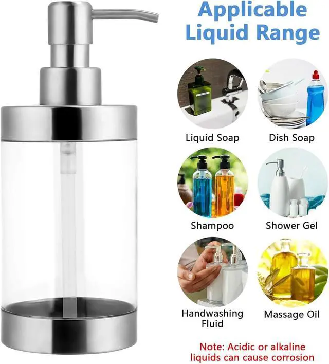 Alt view image 3 of 7 - Dish Soap Dispenser Hand Pump Dispenser 1PCS (10OZ/300ML)