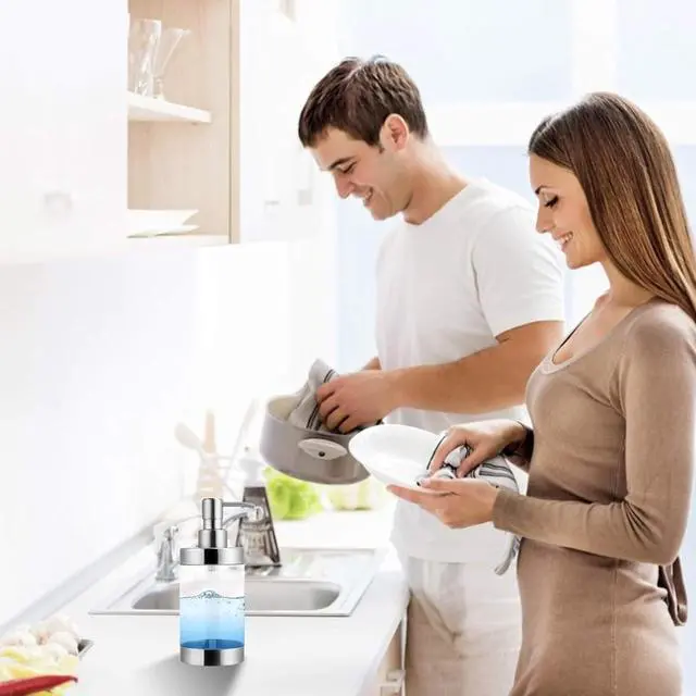 Alt view image 5 of 7 - Dish Soap Dispenser Hand Pump Dispenser 1PCS (10OZ/300ML)